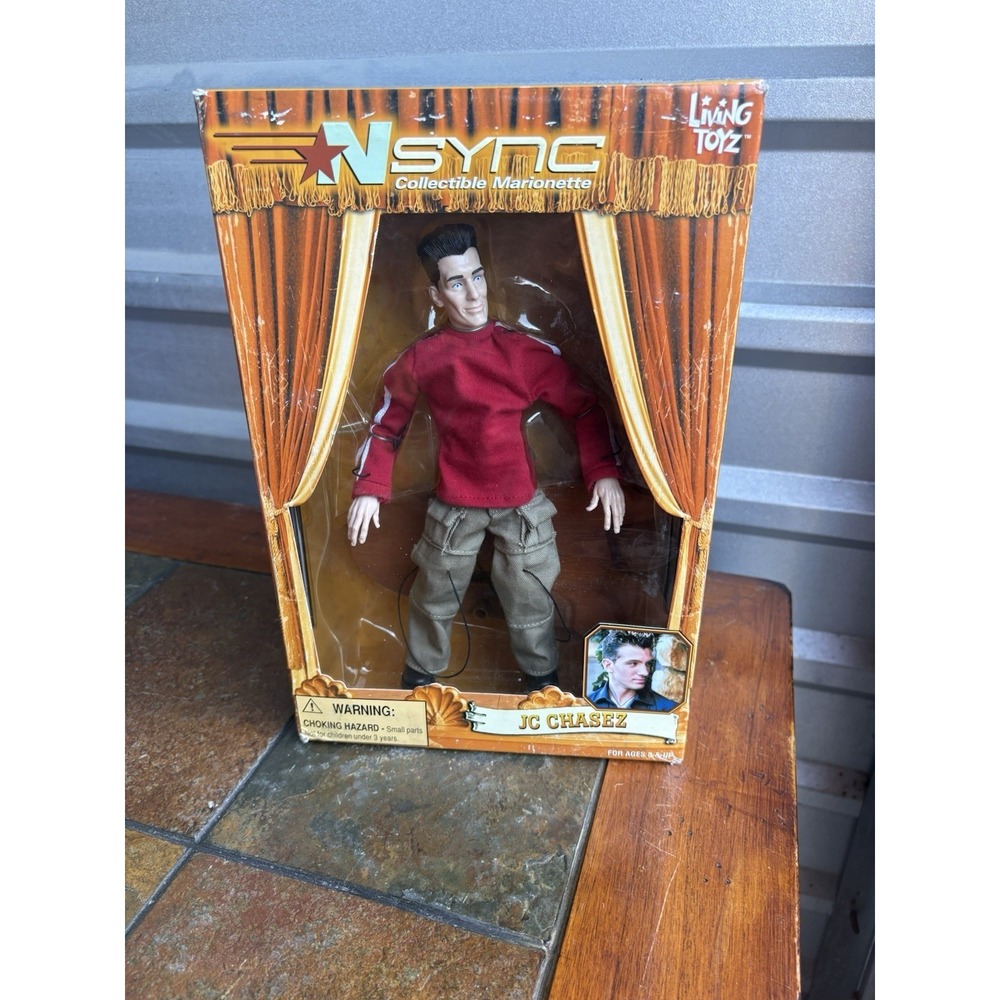 Collectible 2000 JC Chasez NSYNC Marionette Toy Action Figure By Living Toyz NIB
